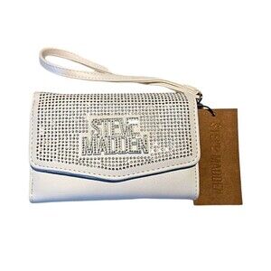 Steve Madden White BBRETT Stone Wallet
